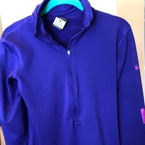 Purple Nike 1/2 zip top